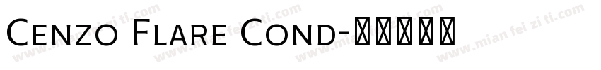 Cenzo Flare Cond字体转换